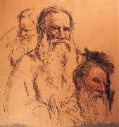 Repin-s  pencil sketch Ilya Repin